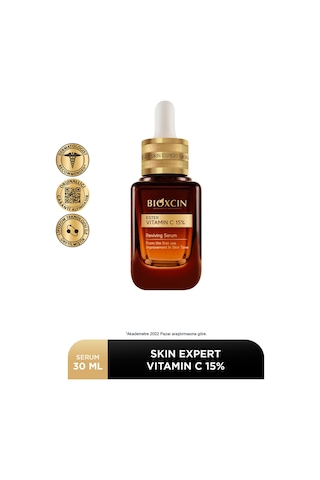 Bioxcin Skin Expert Vitamin C 15% Canlandırıcı Serum 30 ml - Ester C Niasinamid (B3 vitamini)