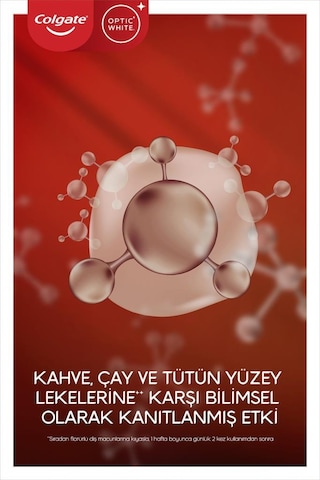 Colgate Optıc Whıte Kahve, Çay Ve Tütün Kullananlar İçin Diş Macunu 50ml X5 Adet
