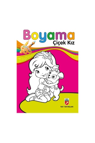 Kalın Boyama Kitabı Meyveler, Çiçek Kız, Giysiler, Hayvanlar 5 Kitap