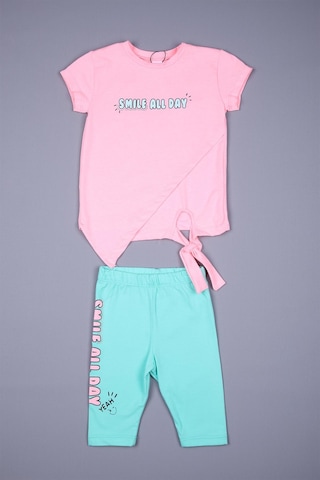 Smile 2-5 Yaş Tişört Tayt Kız Çocuk Takım 223324 001