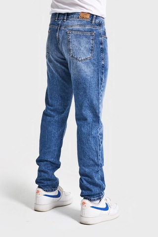 Itsbasic Erkek Kot Rengi Slim Fit Likralı Kumaş Denim Mavi