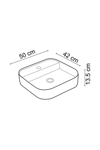 Ey-4720mb Mat Beyaz Tezgah Üstü Lavabo