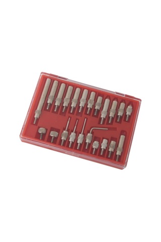 Dofolink Stainless Steel Dial Gauge Probe Set - 22 Pieces, 0.01mm Precision, Standard Thread, Rustproof Measurement Accessories