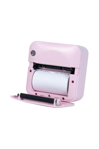 C17m Pembe Mini Bluetooth Yazıcı Termal, Portable, Kartuşsuz Ba