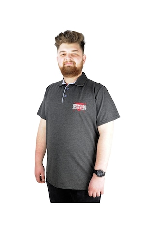 Mode Xl Erkek Polo T Shirt Polo Mode Club 22330 Antrasit 001
