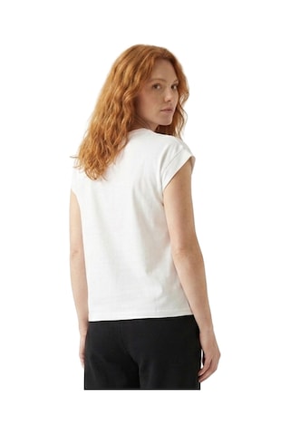Sportive Aven Kadın Beyaz Günlük Stil T-shirt 26yk0028-kbyz