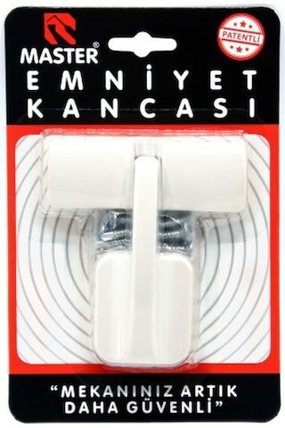 Lüks Emniyet Kancası beyaz emk-02w