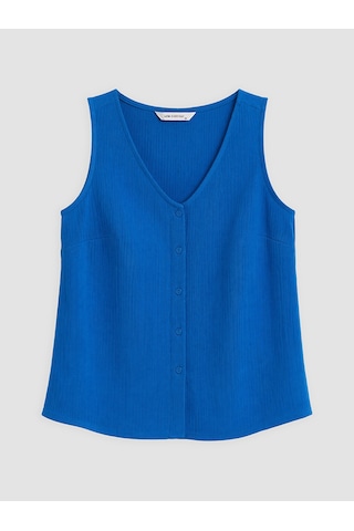 Lcw Everyday Lacivert V Yaka Fitilli Bluz