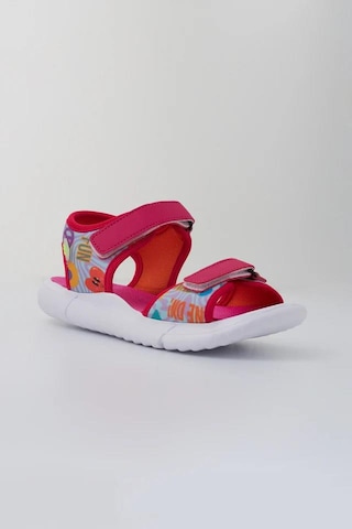 Dudino Paris Hafif Cırtlı Filet Çocuk Sandalet Pembe