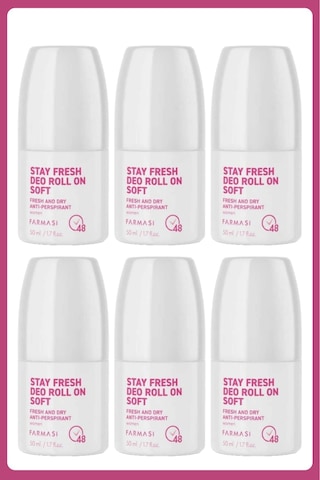 Stay Fresh Deo Roll On Soft 50 Ml Kadın 6 Adet Stay Fresh Deo Roll On Soft 50 Ml Kadın 6 Adet