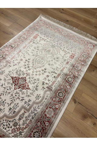 Tuğra İpek Seccade Halı %100 Bambu Doğal İplik 80x125 Cm