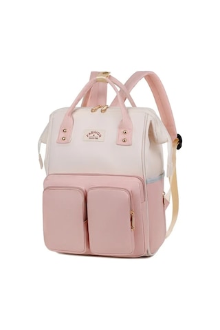 Jialan Çok Fonksiyonlu Büyük Kapasiteli Anne Çantaları Geziler Pembe