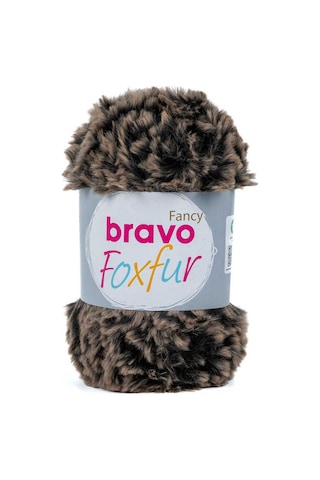 Bravo Foxfur Kürk İp - Koyu Kahve