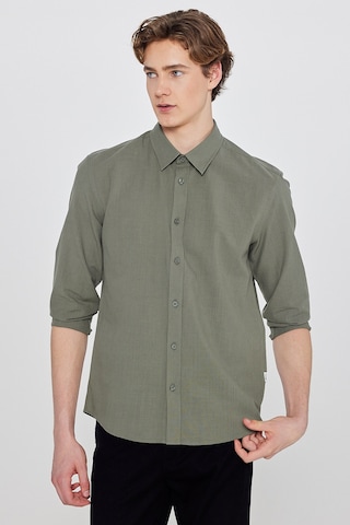 Wrangler %100 Pamuk Regular Fit Erkek Gömlek W2610001801 Haki