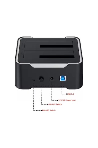 Usb 3.0 Hdd Docking Station Rgb 2 Li Harddisk Docking Station