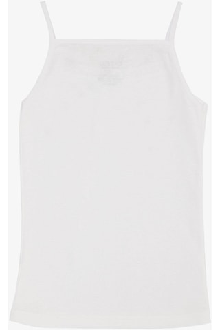 Breeze Kız Çocuk İnce Askılı Atlet Dantelli 3-13 Yaş, Beyaz-beyaz Beyaz