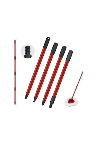 Total Reine Vileda Turbo Mops İçin 4 Bölmeli Sap 437353133