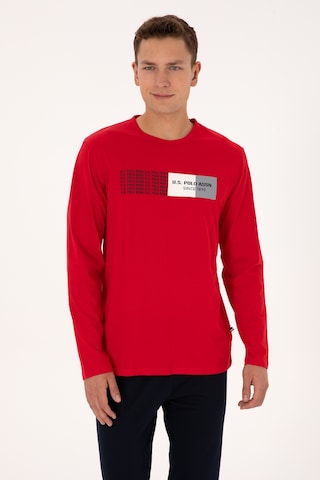 U.s. Polo Assn. Erkek Kırmızı Pijama Takım 50318597-vr030 Kırmızı