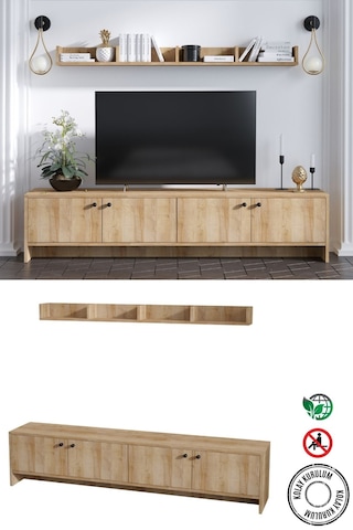 Decormet Tessa Tv Ünitesi Safir Meşe -dec-20039 Çok Renkli