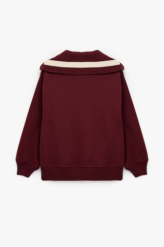 Koton Kadın Baskılı Sweatshirt Bordo