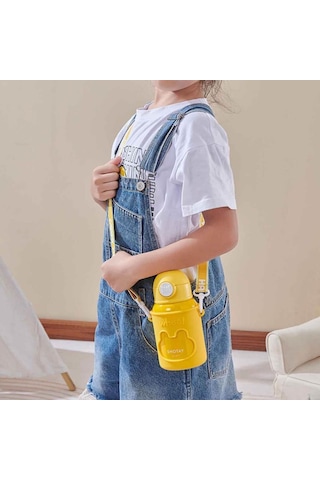 Shotay Happy Everyday Çelik Termos Matara Çocuk 480ml Sarı