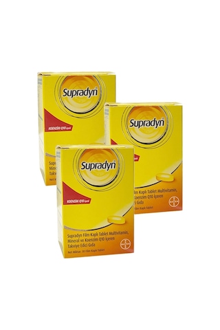 Supradyn Koenzim Q10 30 Film Kaplı Tablet 3 Adet