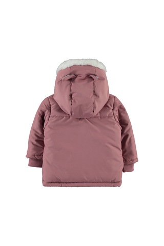 Civil Baby Kız Bebek Kapüşonlu Mont 6-18 Ay Pudra 21a691004k01-2 Pudra