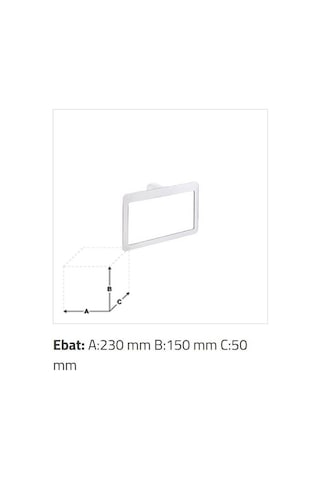 Sonia - Pirenei Yuvarlak Havluluk 230 Mm Krom - Pı7013- Diğer