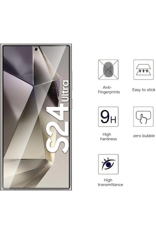 Samsung Uyumlu Galaxy S24 Ultra Cam Ekran Koruyucu 9h Ultra 3 Adet