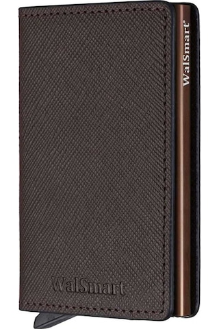Walsmart Slim Safiano Akıllı Mekanizmalı Cüzdan Hakiki Deri