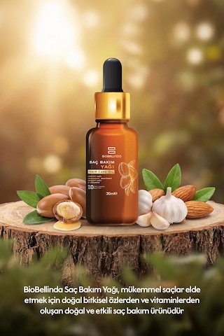 Doğal Bitki Özlü Saç Bakım Yağı 30 Ml 2'li Set