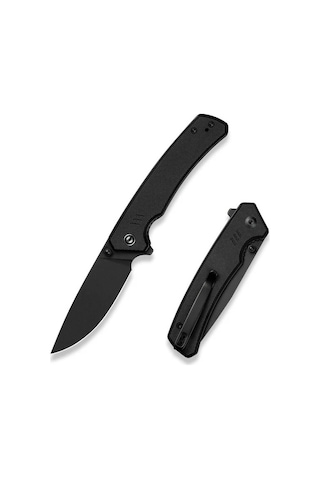 Civivi Merit Flipper & Thumb Stud Knife Black G10 Handle Kamp Çakı Siyah