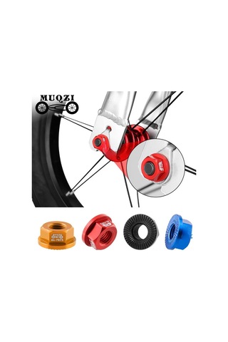 Geeroyoo Muqzı Çocuklar İçin Denge Arabası Tekerlek Somunu - M8 Flanş, 7075 Alüminyum, Siyah - Ayarlanabilir, Dayanıklı Outdoor Spor Aksesuarı Çok Renkli