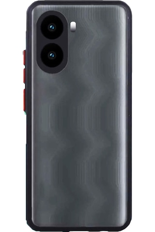 Vivo Y16- Y02S London Serisi Darbeye Dayanıklı Kılıf Siyah-Al3415