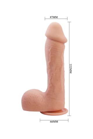 Hızlı Express Baile Beautiful 22 Cm Realistik Kalın Vantuzlu Damarlı Dildo Penis