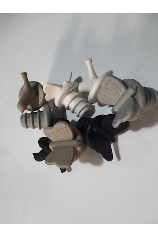 4' Lü Silikon Kuş ve Kelebek Şişe Tıpası Yağdanlık Tıpası