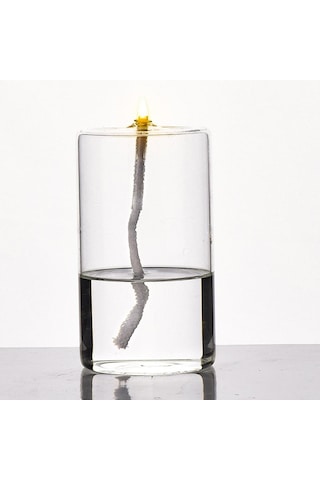 Suntek Magideal Şeffaf Cam Yağ Mum Lambası Dekorasyon Için Sıvı L