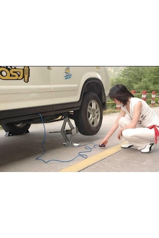 İbtaş 12 Volt 2 Ton Çakmak Girişli Oto Araba Araç Yük Kaldırma Krikosu Car Electric Hydraulic Jack