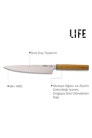 Pirge Life Dilimleme Ve Ekmek 2'li Bıçak Seti - 10020 Ahşap