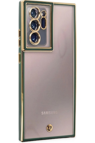 Cosmotex Newface Samsung Galaxy Uyumlu Note 20 Ultra Kılıf Liva Lens Silikon - Yeşil