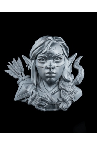 Sneak Ray Duvar Büstü Gri