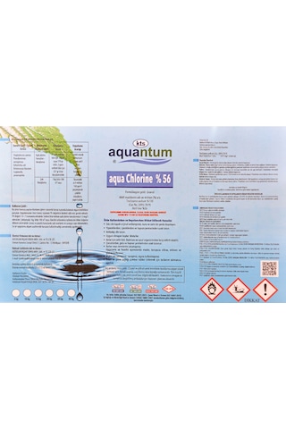 Aquantum 10 Kg Klor Chlor 56 Granül %56 Aktif Klor 10 Kg