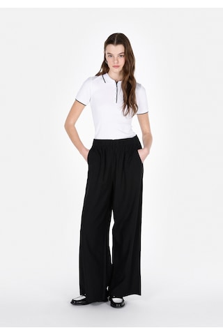 Colin's Colins Regular Fit Yüksel Bel Geniş Paça Kadın Siyah Pantolon Cl1074805 Q1.v1 Blk Siyah