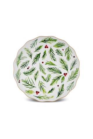 Karaca New Year Yılbaşı Kokina Kek Standı ve Spatula 25,5 Cm