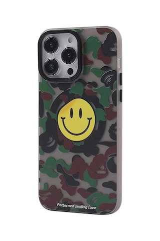 Newface Apple Uyumlu iPad iPhone 13 Pro Max Kılıf Apollo Magneticsafe Desenli Kapak - Apollo Siyah - 4 Kahverengi