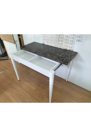 110x45 Katlanır Mutfak Masası Mermer Desen
