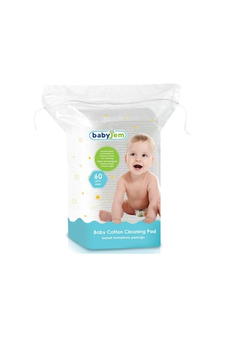 Babyjem - Bebek Temizleme Pamuğu 60 Adet Beyaz
