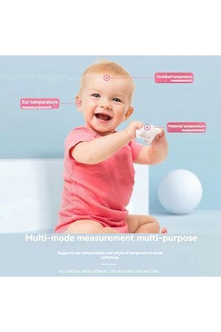 Neevoyu Dijital Lcd İzoletsiz Alçı Termometre, Hızlı Ölçüm 0.5sn , 3-5cm Mesafe, Yetişkin-çocuk Uyumlu, Gölgelik Ekran