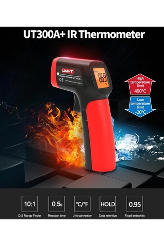 Unı-t Uni-trend Industrial Thermometer Ut300a+ Laser Infrared Thermometer Handheld Termometro Digital Industrial Non Contact Laser Temperature Meter Gun Ut300a+