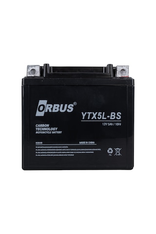 Orbus Ytx5l-bs 12v 5a Motosiklet Aküsü 114 X 70 X 106 Mm 1.8kg